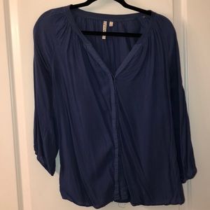 Size L Navy Blouse